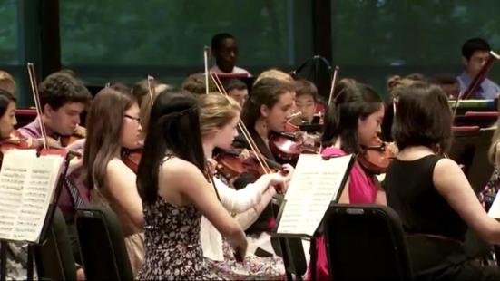 School of Orchestral Studies students practicing School of Orchestral Studies students practicing