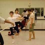 School of Ballet Boy Students practicing at bar